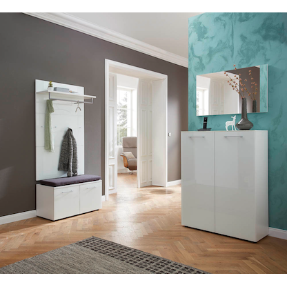 Artikelbild 3 für GERMANIA Schuhschrank Scalea, 3761-84 weiß, Acrylglas satiniert 5 Fachböden 88,0 x 40,0 x 120,0 cm, Artikelnummer 642411