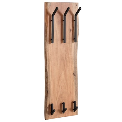 Artikelbild 8 für WOHNLING Wandgarderobe WL6.360 akazie Holz 6 Haken 35,0 x 100,0 cm, Artikelnummer 908562