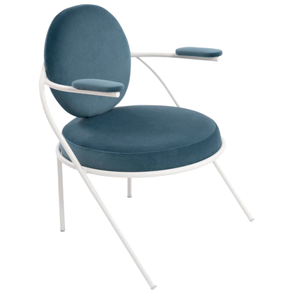 Artikelbild für meet powered by PAPERFLOW Sessel SATURNE blau weiß Stoff, 1 St., Artikelnummer 231817