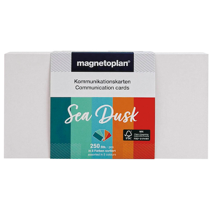 Artikelbild 5 für magnetoplan Moderationskarten Sea Dusk farbsortiert 20,0 x 10,0 cm, 250 St., Artikelnummer 606479