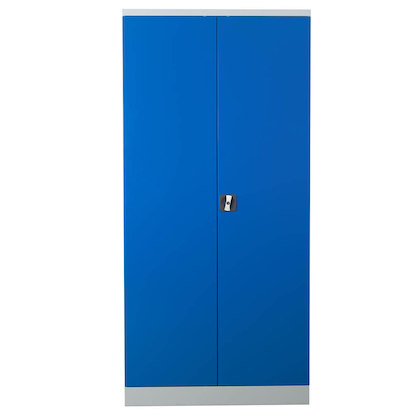 Artikelbild 2 für Gürkan Putzmittelschrank 111273 lichtgrau, enzianblau 80,0 x 38,0 x 180,0 cm, aufgebaut, Artikelnummer 561112