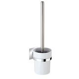 Artikelbild 1 für WENKO WC-Garnitur Quadro weiß, silber Metall, Artikelnummer 813471