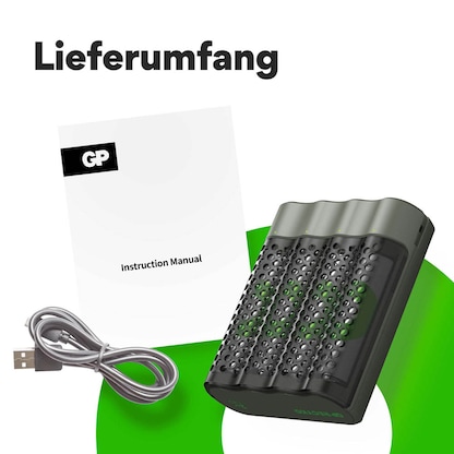 Artikelbild 3 für GP M452U 4-Port Akku-Schnellladegerät inkl. Akkus, Artikelnummer 255446