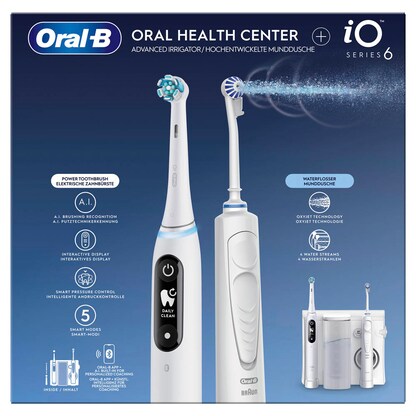 Artikelbild 2 für Oral-B Center OxyJet Reinigungssystem +Oral-B iO6 Munddusche, Artikelnummer 557056