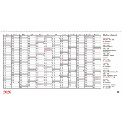 Artikelbild 6 für Heye Tischquerkalender Wochenplanung 2026, Artikelnummer 551067
