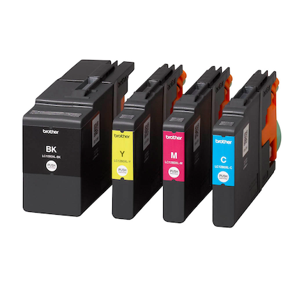 Artikelbild 3 für brother LC-1280XLBK/C/M/Y schwarz, cyan, magenta, gelb Druckerpatronen, 4er-Set, Artikelnummer 461483