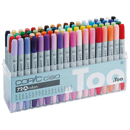 Artikelbild 19 für COPIC® Ciao A Layoutmarker-Set farbsortiert 1,0 + 6,0 mm, 72 St., Artikelnummer 711212