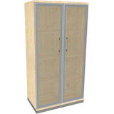 Artikelbild 1 für fm Aktenschrank Oldenburg, 4260429768066 königsahorn, Acrylglas satiniert 3 Fachböden 80,0 x 44,2 x 151,7 cm, Artikelnummer 372443