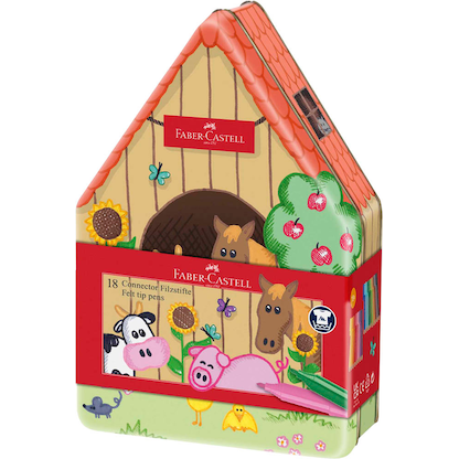Artikelbild 17 für FABER-CASTELL Connector Bauernhof Filzstifte farbsortiert, 18 St., Artikelnummer 277966