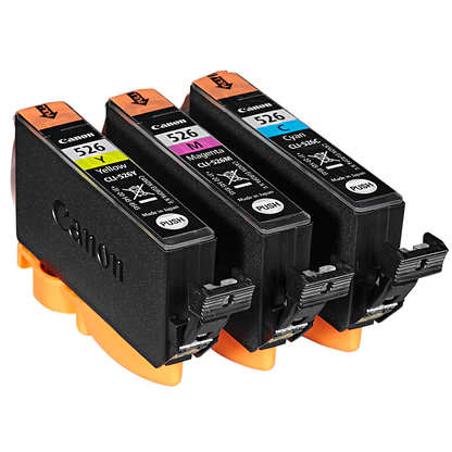 Artikelbild 3 für Canon CLI-526 C/M/Y cyan, magenta, gelb Druckerpatronen, 3er-Set, Artikelnummer 209089