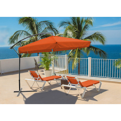 Artikelbild 2 für Garden Pleasure Sonnenschirm sechseckig, terrakotta neigbar Ø 300,0 cm, Artikelnummer 897411