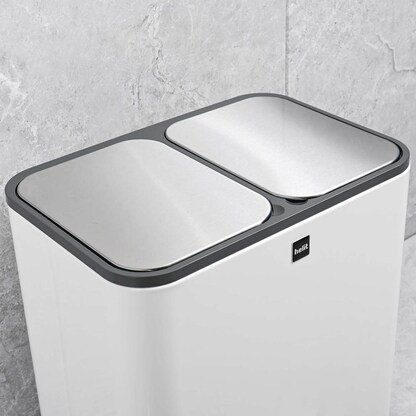 Artikelbild 12 für helit the classy Mülltrenner 2x 12 l weiß, Artikelnummer 223499