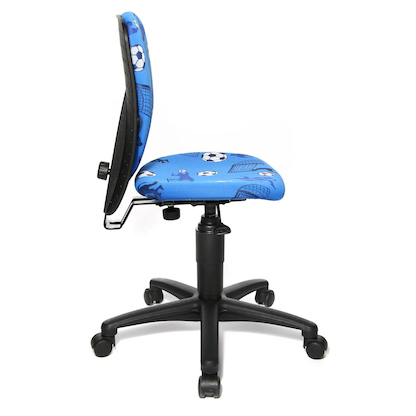 Artikelbild 3 für Topstar Kinderdrehstuhl High S'cool®, 70570 CA40 Stoff blau, Gestell schwarz, Artikelnummer 571489