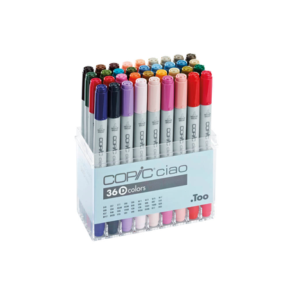 Artikelbild für COPIC® Ciao D Layoutmarker-Set farbsortiert 1,0 + 6,0 mm, 36 St., Artikelnummer 711198