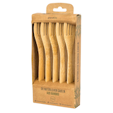 Artikelbild 1 für pandoo Mehrweg-Gabeln, Holz, 5 St., Artikelnummer 933337