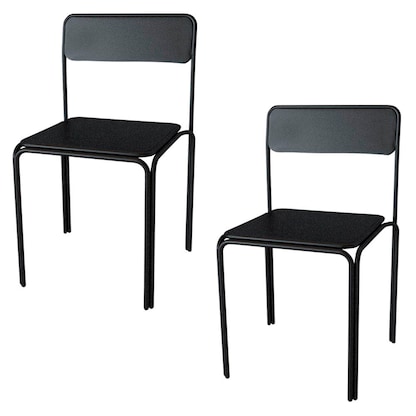 Artikelbild 22 für 2 meet powered by PAPERFLOW Besucherstühle BISTRO CHBISX2M.01 schwarz Metall, Artikelnummer 231869