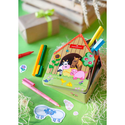 Artikelbild 3 für FABER-CASTELL Connector Bauernhof Filzstifte farbsortiert, 18 St., Artikelnummer 277966