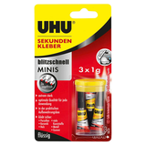 Artikelbild 1 für 3 UHU Minis Sekundenkleber 3x 1,0 g, Artikelnummer 459958