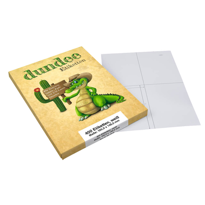 Artikelbild für 400 dundee Etiketten weiß 105,0 x 148,0 mm, Artikelnummer 585149