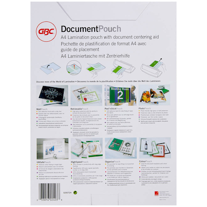 Artikelbild 9 für 100 GBC Laminierfolien glänzend für A4 175 micron, Artikelnummer 491917