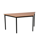 Artikelbild 1 für Gürkan Mehrzwecktisch buche Trapezform, Vierkantrohr schwarz, 120,0 x 60,0 x 75,0 cm, Artikelnummer 824502