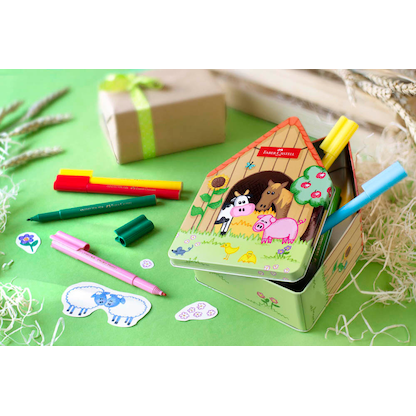 Artikelbild 4 für FABER-CASTELL Connector Bauernhof Filzstifte farbsortiert, 18 St., Artikelnummer 277966