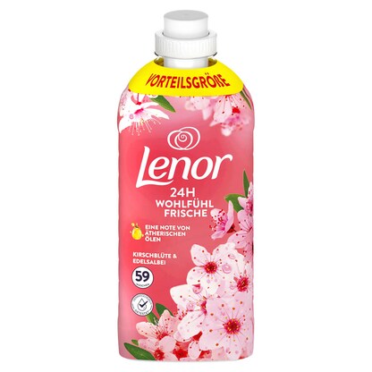 Artikelbild für Lenor KIRSCHBLÜTE & EDELSALBEI Weichspüler flüssig, 1,239 l, Artikelnummer 526659