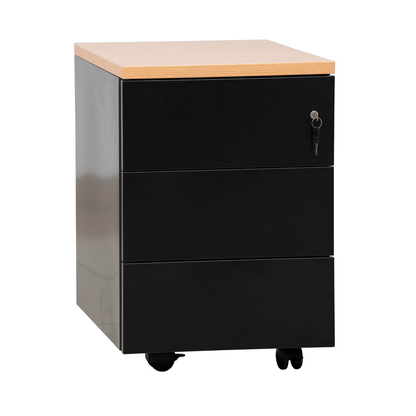 Artikelbild 2 für Gürkan Rollcontainer schwarz 3 Auszüge 40,0 x 60,0 x 62,0 cm, Artikelnummer 564827