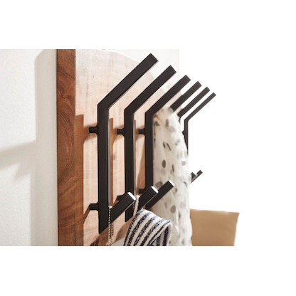 Artikelbild 5 für WOHNLING Wandgarderobe WL6.359 akazie Holz 6 Haken 100,0 x 29,0 cm, Artikelnummer 908543