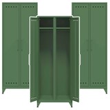Artikelbild 1 für AKTION: 3 BISLEY Stahlschränke Fern Maxi FERMAX623P3 olivgrün 70,0 x 51,0 x 180,0 cm, aufgebaut, Artikelnummer 144929