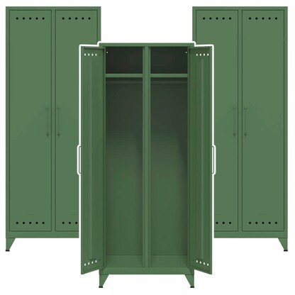 Artikelbild für AKTION: 3 BISLEY Stahlschränke Fern Maxi FERMAX623P3 olivgrün 70,0 x 51,0 x 180,0 cm, aufgebaut, Artikelnummer 144929