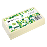 Artikelbild 1 für UPM Notes Haftnotizen doppelte Haftung gelb, 3 Blöcke, Artikelnummer 430649