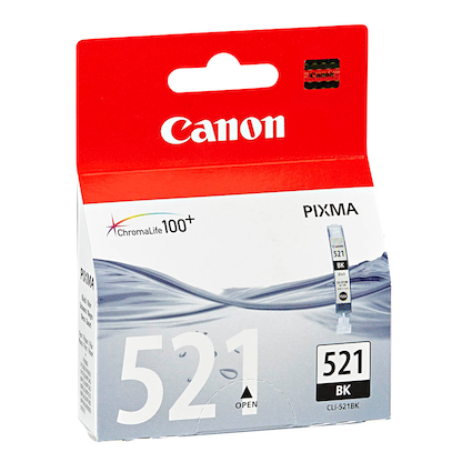 Artikelbild 2 für Canon CLI-521 BK schwarz Druckerpatrone, Artikelnummer 255075