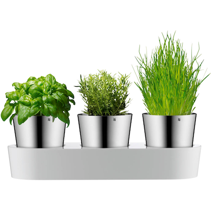 Artikelbild für WMF Kräutertopf-Set Gourmet silber, 3 St., 5-tlg., Artikelnummer 823430