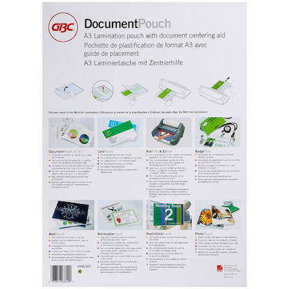 Artikelbild 11 für 100 GBC Laminierfolien glänzend für A3 100 micron, Artikelnummer 491924
