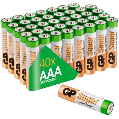 Artikelbild 2 für 40 GP Batterien SUPER Micro AAA 1,5 V, Artikelnummer 647632