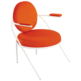 Artikelbild 1 für meet powered by PAPERFLOW Sessel SATURNE rost weiß Stoff, 1 St., Artikelnummer 231919