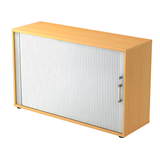 Artikelbild 1 für HAMMERBACHER 1732S Rollladenschrank buche, silber 1 Fachboden 120,0 x 40,0 x 74,8 cm, Artikelnummer 859001