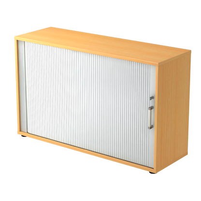 Artikelbild 23 für HAMMERBACHER 1732S Rollladenschrank buche, silber 1 Fachboden 120,0 x 40,0 x 74,8 cm, Artikelnummer 859001