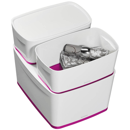 Artikelbild 8 für AKTION: LEITZ MyBox Aufbewahrungsbox 18,0 l perlweiß/pink 38,5 x 31,8 x 19,8 cm mit Prämie nach Registrierung, Artikelnummer 403156