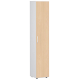 Artikelbild 1 für geramöbel Aktenschrank Flex, S-346100-BW weiß, buche 5 Fachböden 40,0 x 42,0 x 216,0 cm, Artikelnummer 876553