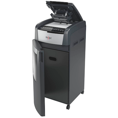 Artikelbild 3 für AKTION: Rexel Optimum AutoFeed+ 600X Aktenvernichter mit Partikelschnitt P-4, 4 x 28 mm, bis 600 Blatt, schwarz mit 120 Euro CashBack, Artikelnummer 429854