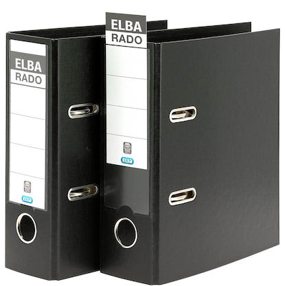 Artikelbild 3 für ELBA A5 Hochformat Ordner schwarz Kunststoff 7,5 cm DIN A5 hoch, Artikelnummer 116632