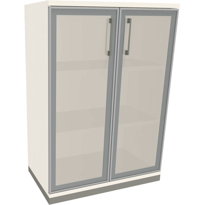 Artikelbild für fm Aktenschrank Oldenburg, 4260672331864 weiß, Acrylglas satiniert 2 Fachböden 80,0 x 44,2 x 113,3 cm, Artikelnummer 372551