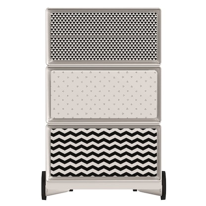 Artikelbild 3 für PAPERFLOW easyBox Black & White Rollcontainer weiß, schwarz 4 Auszüge 39,0 x 43,6 x 64,2 cm, Artikelnummer 215599