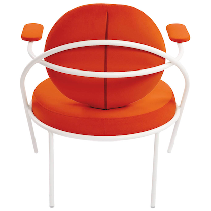 Artikelbild 4 für meet powered by PAPERFLOW Sessel SATURNE rost weiß Stoff, 1 St., Artikelnummer 231919