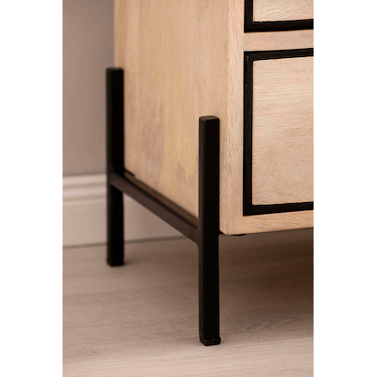 Artikelbild 5 für WOHNLING Nachttisch Massivholz braun 43,0 x 50,0 x 60,0 cm, Artikelnummer 314449