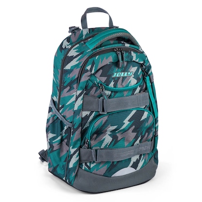 Artikelbild 4 für JOLLY Schulrucksack Next Gen Kunstfaser grün/schwarz, Artikelnummer 301063