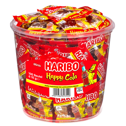 Artikelbild 8 für HARIBO Happy Cola Minibeutel Fruchtgummi 100 St., Artikelnummer 226340