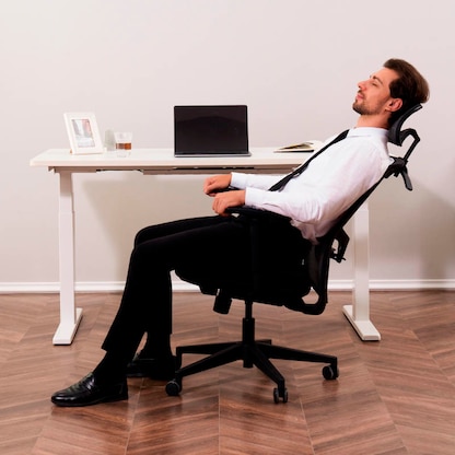 Artikelbild 3 für FlexiSpot Bürostuhl Office Premium YZ03 Stoff schwarz, Gestell schwarz, Artikelnummer 656377